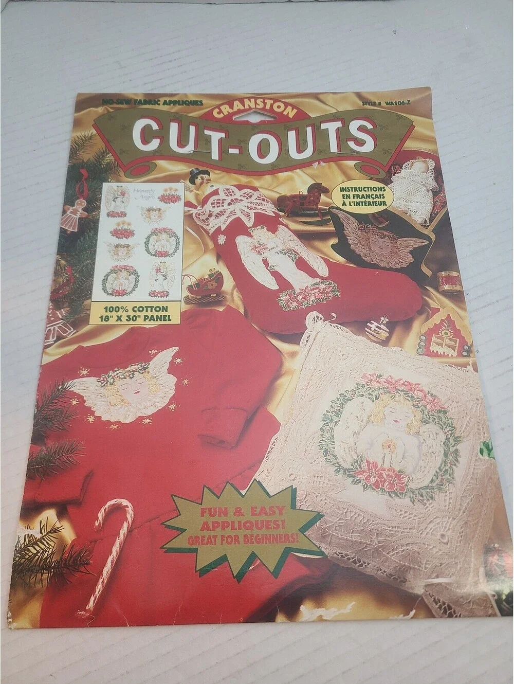 Lot of 2 Vintage Craft Cut Outs Cranston & Daisy Kingdom No Sew Christmas